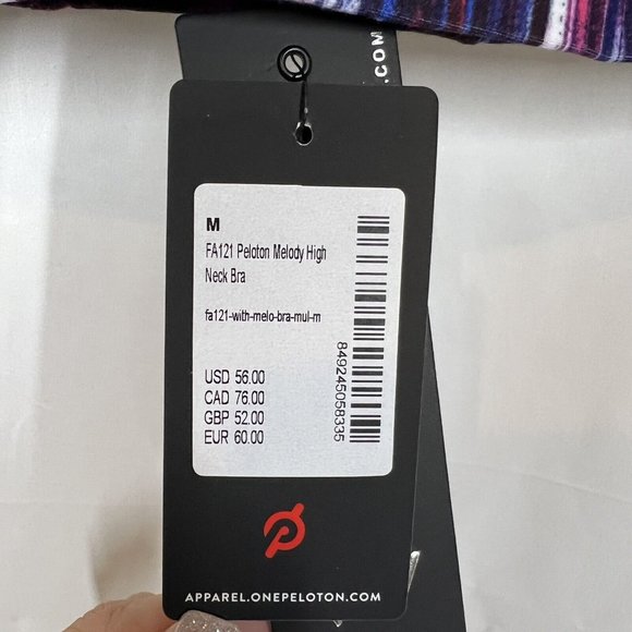 Peloton x WITH Womens Melody High Neck Sports Bra Women's Medium NWT - Picture 8 of 10